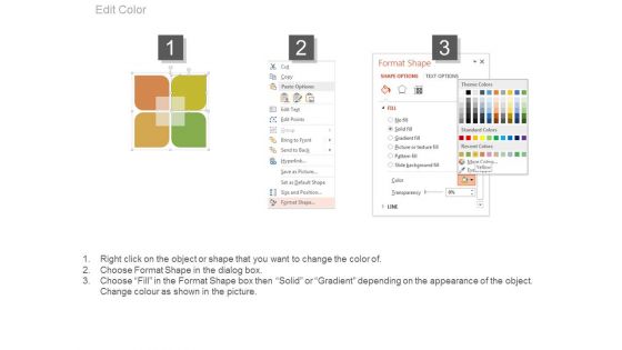 Four Steps Infographic Matrix Powerpoint Template