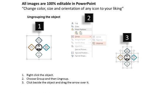 Four Steps Of Business Analysis Powerpoint Templates
