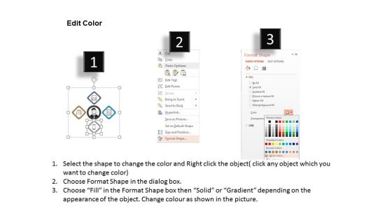 Four Steps Of Business Analysis Powerpoint Templates
