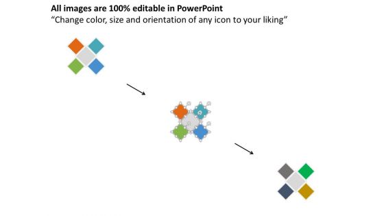 Four Steps Of Business Infographics Powerpoint Template