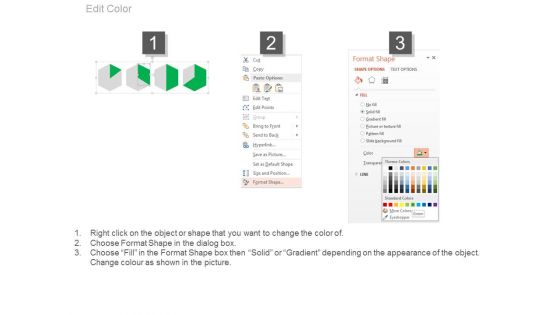 Four Steps Of Financial Growth Analysis Powerpoint Slides