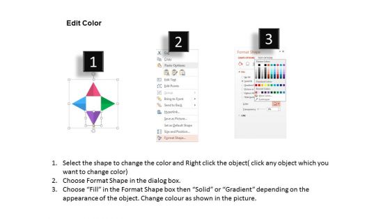 Four Steps Of Global Sales Process Powerpoint Templates
