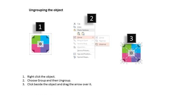 Four Steps Of Globe Business Planning Powerpoint Template