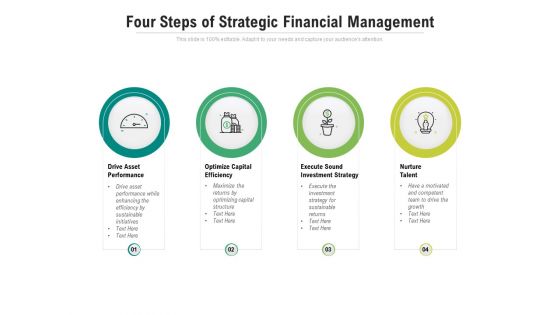 Four Steps Of Strategic Financial Management Ppt PowerPoint Presentation Infographic Template Graphic Images