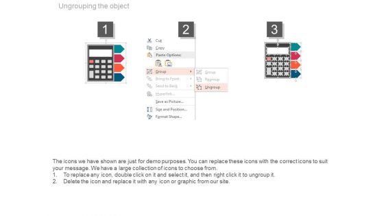 Four Steps On Calculator For Financial Planning Powerpoint Slides