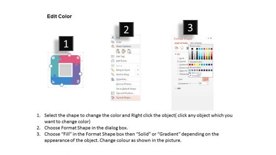 Four Steps Puzzle Infographic Powerpoint Templates
