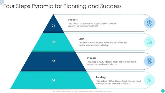 Four Steps Pyramid Ppt PowerPoint Presentation Complete With Slides
