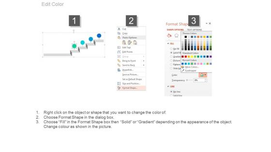 Four Steps Stair Infographics Design Powerpoint Template