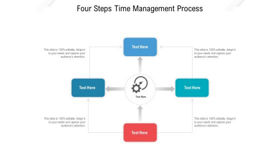 Four Steps Time Management Process Ppt PowerPoint Presentation Gallery Skills PDF