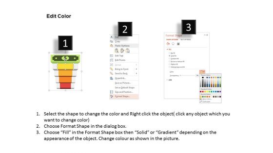 Four Steps Towards Monetary Profit Powerpoint Templates