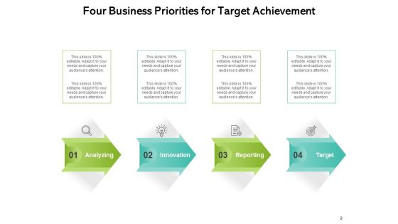 Four Superiority Target Achievement Objectives Ppt PowerPoint Presentation Complete Deck