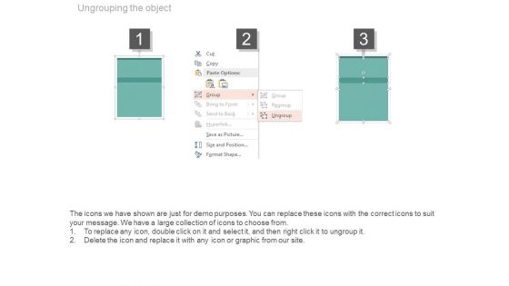 Four Tags For Financial Review And Analysis Powerpoint Slides