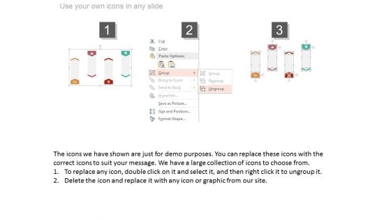 Four Tags For Marketing Planning Process Powerpoint Template