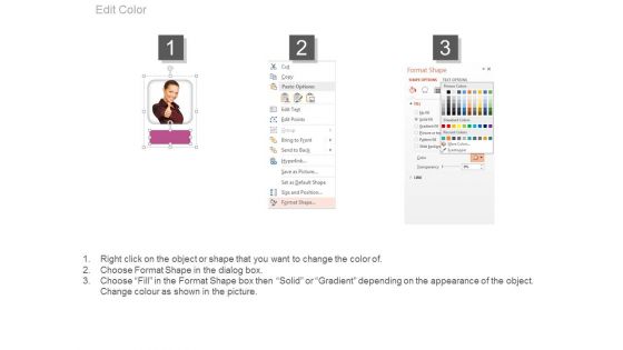 Four Team Members For About Us Powerpoint Slides
