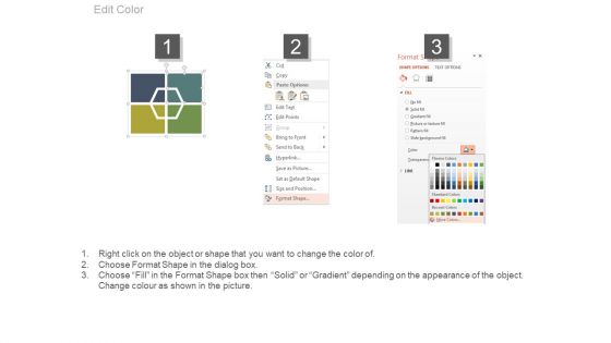 Four Text Boxes For Swot Analysis Powerpoint Slides