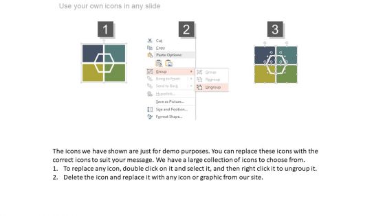 Four Text Boxes For Swot Analysis Powerpoint Slides