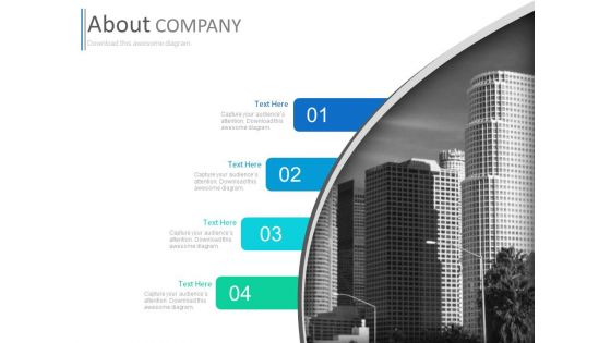 Four Text Tags With Corporate Building Powerpoint Slides Four Text Tags With Corporate Building Powerpoint Slides