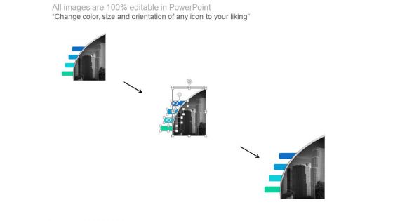 Four Text Tags With Corporate Building Powerpoint Slides