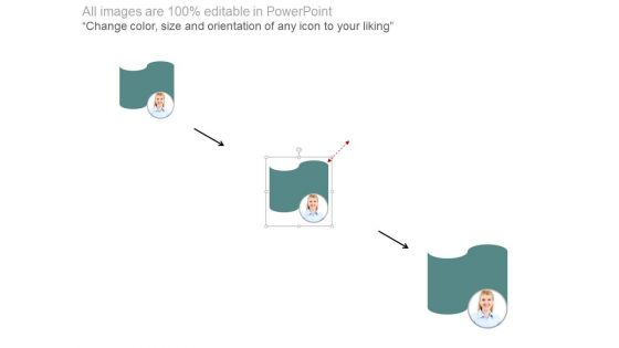 Four Text Tags With Employee Pictures Powerpoint Slides