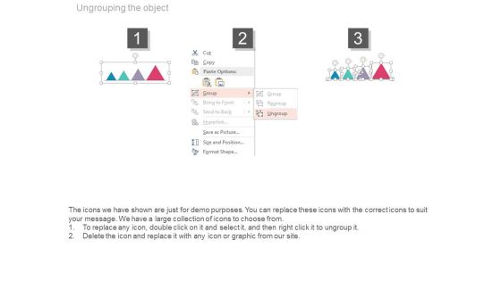 Four Triangles In Progressive Order Powerpoint Slides