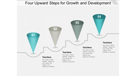 Four Upward Steps For Growth And Development Ppt PowerPoint Presentation Infographic Template Graphic Tips