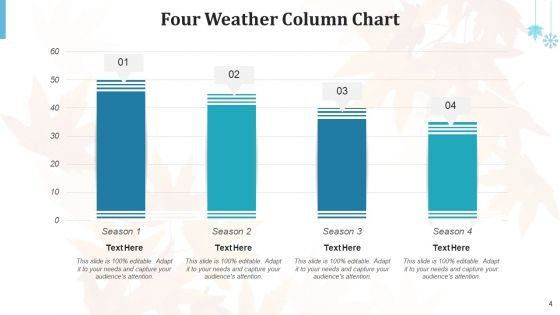 Four Weather Horizontal Vertical Ppt PowerPoint Presentation Complete Deck With Slides