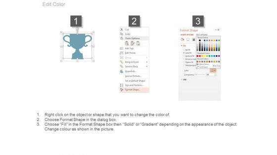 Four Years Planning Diagram For Success Powerpoint Slides