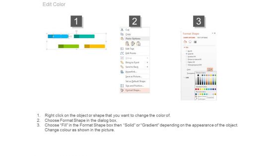 Four Years Text Tags For Business Report Powerpoint Slides
