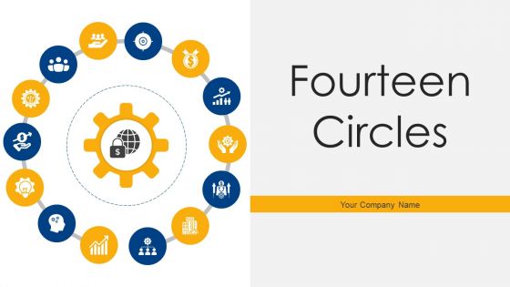 Fourteen Circles Ppt PowerPoint Presentation Complete With Slides