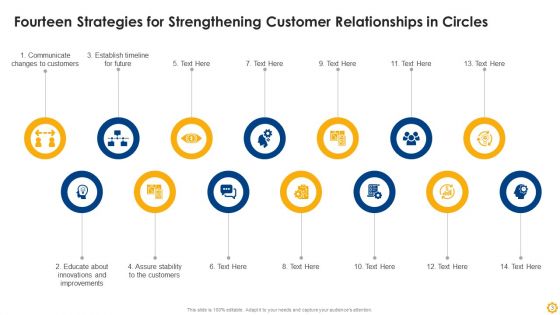 Fourteen Circles Ppt PowerPoint Presentation Complete With Slides