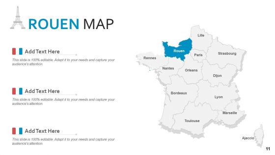 France Country And Federation Map PowerPoint Template