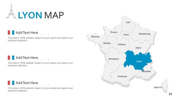 France Country And Federation Map PowerPoint Template
