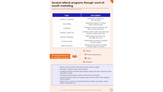 Franchise Promotion Playbook Template
