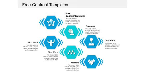 Free Contract Templates Ppt PowerPoint Presentation Layouts Infographics Cpb