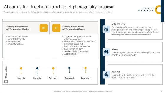 Freehold Land Ariel Photography Proposal Ppt PowerPoint Presentation Complete Deck With Slides