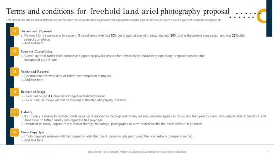Freehold Land Ariel Photography Proposal Ppt PowerPoint Presentation Complete Deck With Slides