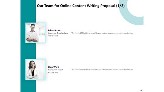 Freelance Writing Proposal Ppt PowerPoint Presentation Complete Deck With Slides