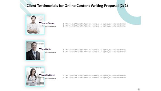 Freelance Writing Proposal Ppt PowerPoint Presentation Complete Deck With Slides