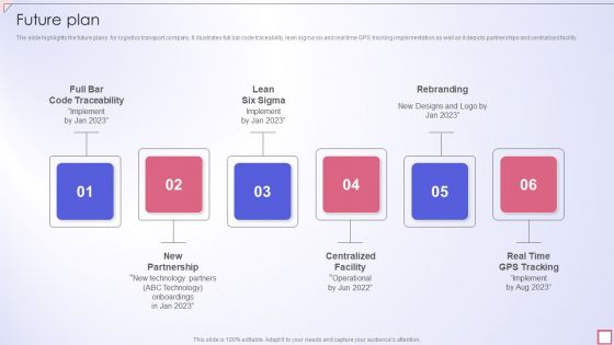 Freight Shipping Company Profile Future Plan Information PDF