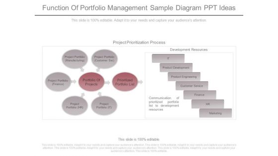 Function Of Portfolio Management Sample Diagram Ppt Ideas