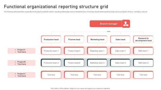 Functional Organizational Reporting Structure Grid Background PDF Functional Organizational Reporting Structure Grid Background PDF