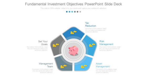 Fundamental Investment Objectives Powerpoint Slide Deck