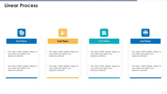 Funding Document Management Presentation Linear Process Introduction PDF