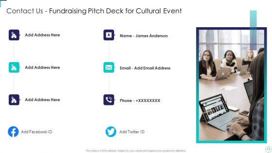 Fundraising Pitch Deck For Cultural Event Ppt PowerPoint Presentation Complete Deck With Slides