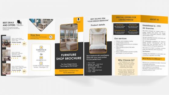 Furniture Shop Brochure Trifold