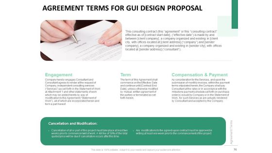 GUI Design Proposal Ppt PowerPoint Presentation Complete Deck With Slides