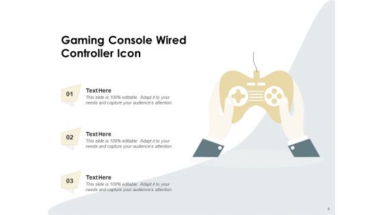 Game Controller Icon Experience Controller Icon Including Television Ppt PowerPoint Presentation Complete Deck
