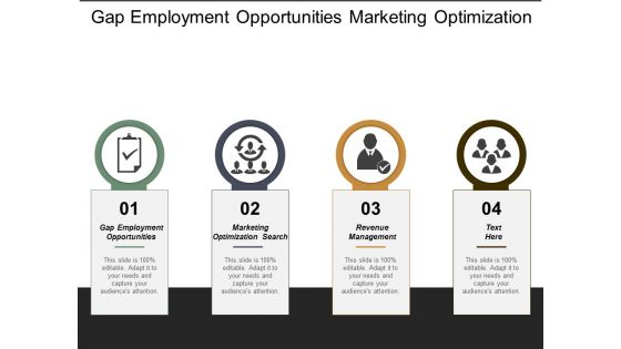 Gap Employment Opportunities Marketing Optimization Search Revenue Management Ppt PowerPoint Presentation Model Rules
