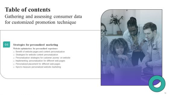 Gathering And Assessing Consumer Data For Customized Promotion Technique Ppt PowerPoint Presentation Complete Deck With Slides