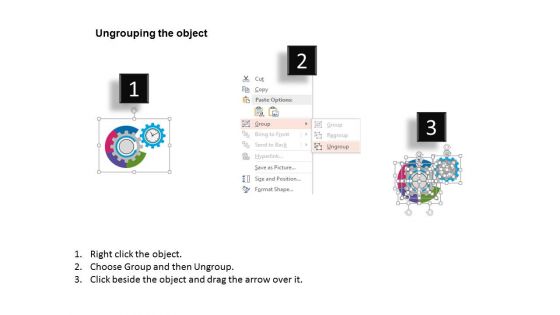 Gear Clock For Strategic Marketing Process Powerpoint Template